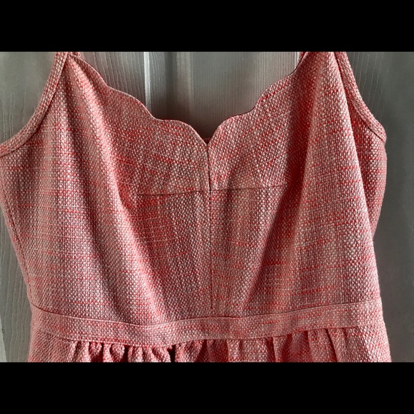 J. Crew Factory shimmer scalloped dress - Picture 3 of 5